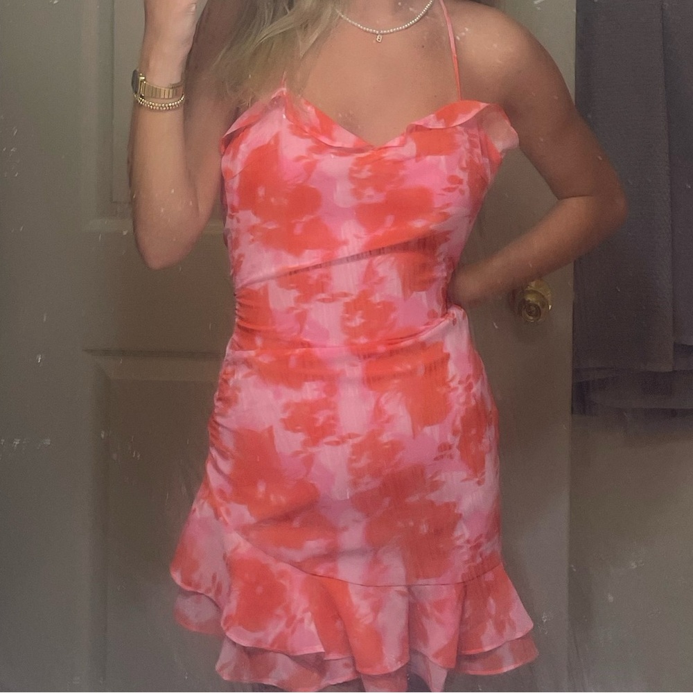 Princess Polly Pink and Orange Dress